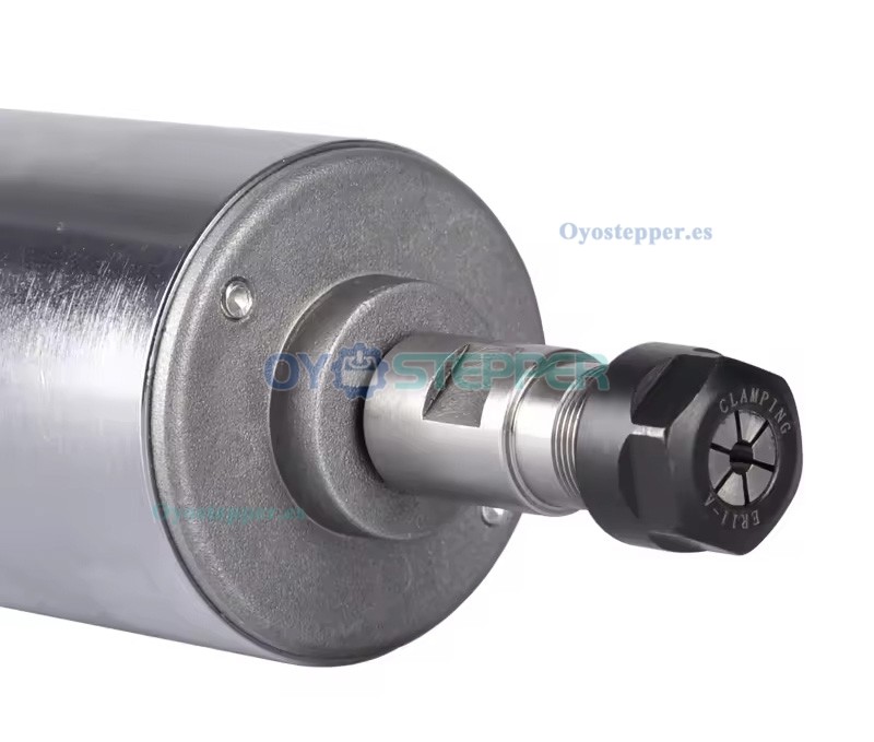 Motor de husillo CNC de 300W 48V ER11/ER16 12000rpm 52mm refrigerado por aire para grabado PCB y madera